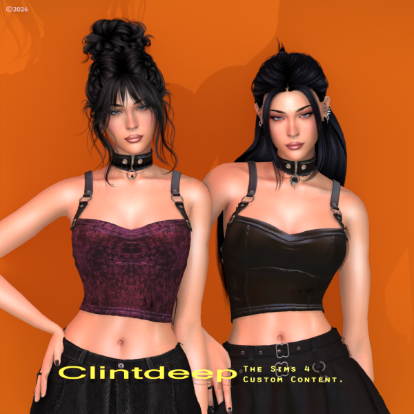 Alpha Clintdeep Charlotte Bustier Top by clintdeep - The Sims 4 Custom Content