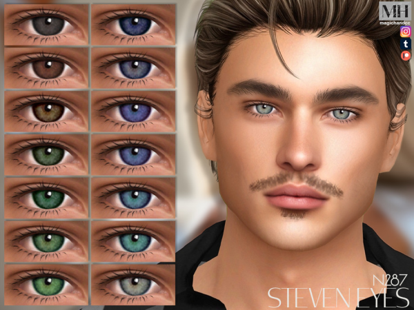 Alpha Steven Eyes Patreon - The Sims 4 Custom Content
