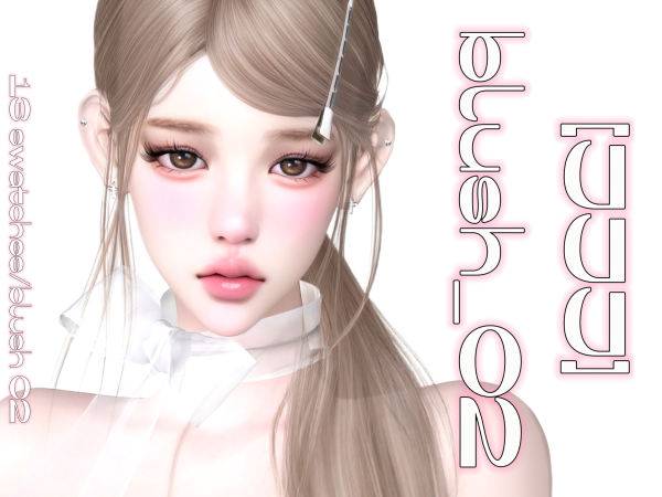 Mix [JJJ]blush_02 - The Sims 4 Custom Content