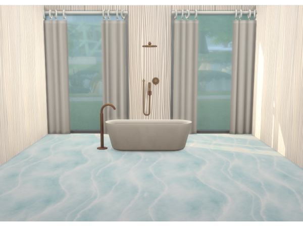 Alpha Bathroom wall and floor set - The Sims 4 Custom Content