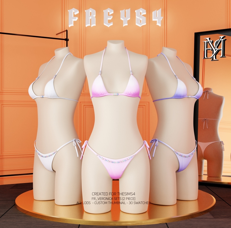 Alpha FR_Veronica Sets [2 Piece] by freys4 - The Sims 4 Custom Content