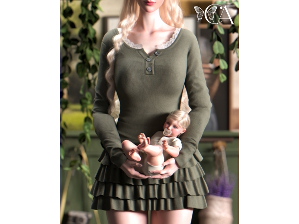 Mix [CA33] Little Bloom Posepack - The Sims 4 Custom Content