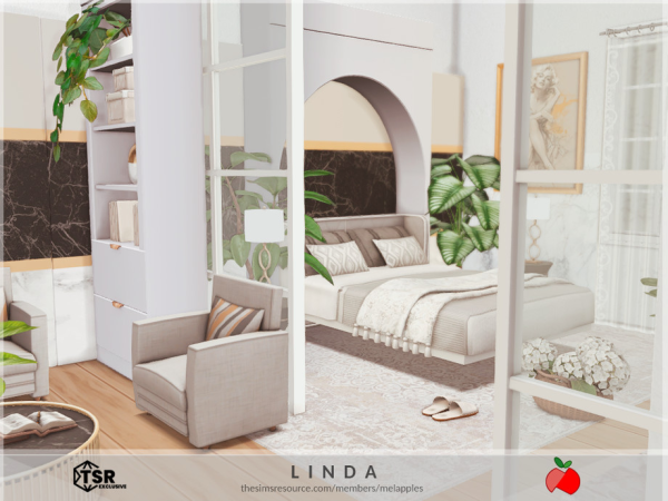 Mix Linda bedroom - The Sims 4 Custom Content
