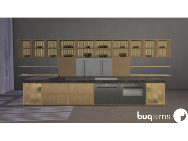Mix DODO Integrated Light Kitchen Set - The Sims 4 Custom Content