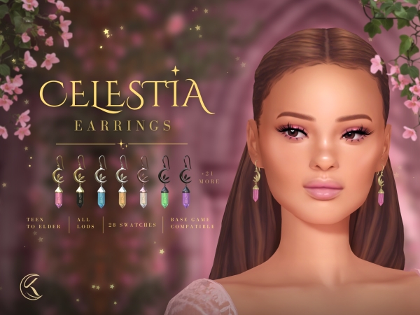 Mix Celestia Earrings - The Sims 4 Custom Content