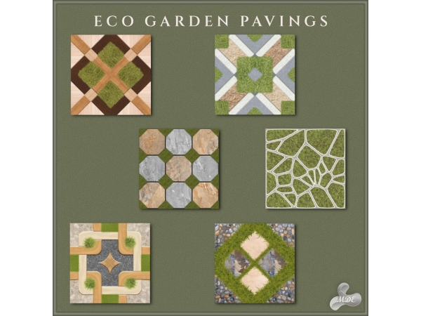 Maxis Match Eco Garden Pavings - The Sims 4 Custom Content