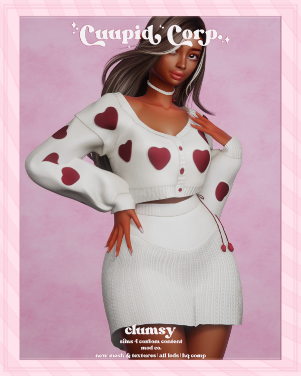 Alpha cuupid corp clumsy set by missme12 - The Sims 4 Custom Content