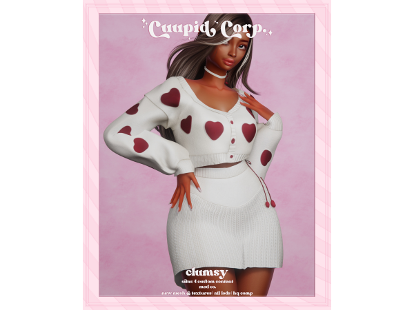 Alpha cuupid corp clumsy set - The Sims 4 Custom Content