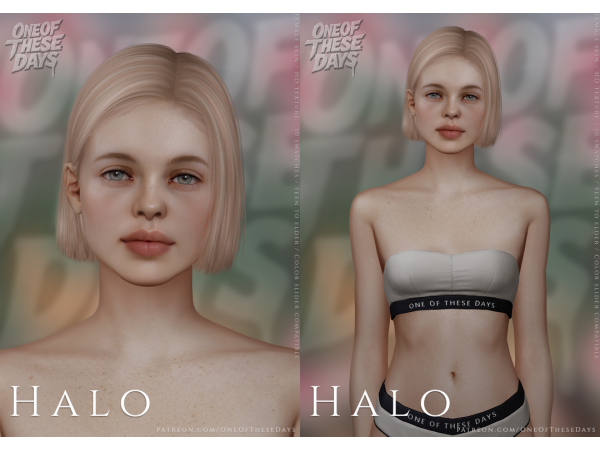 Alpha Halo SKINSKINOVERLAY facemask blush lipstick face shine details color slider tray files EyebrowCover tool 20 - The Sims 4 Custom Content