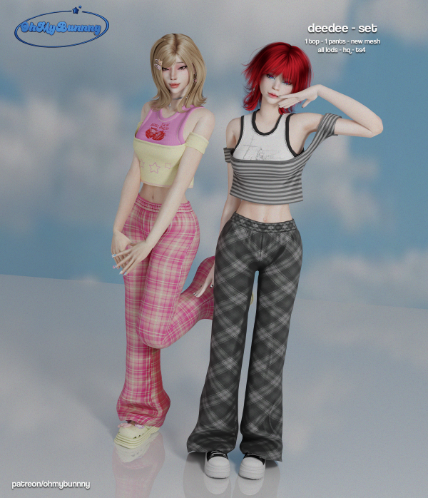 Alpha DeeDee Set by ohmybunnny2 - The Sims 4 Custom Content