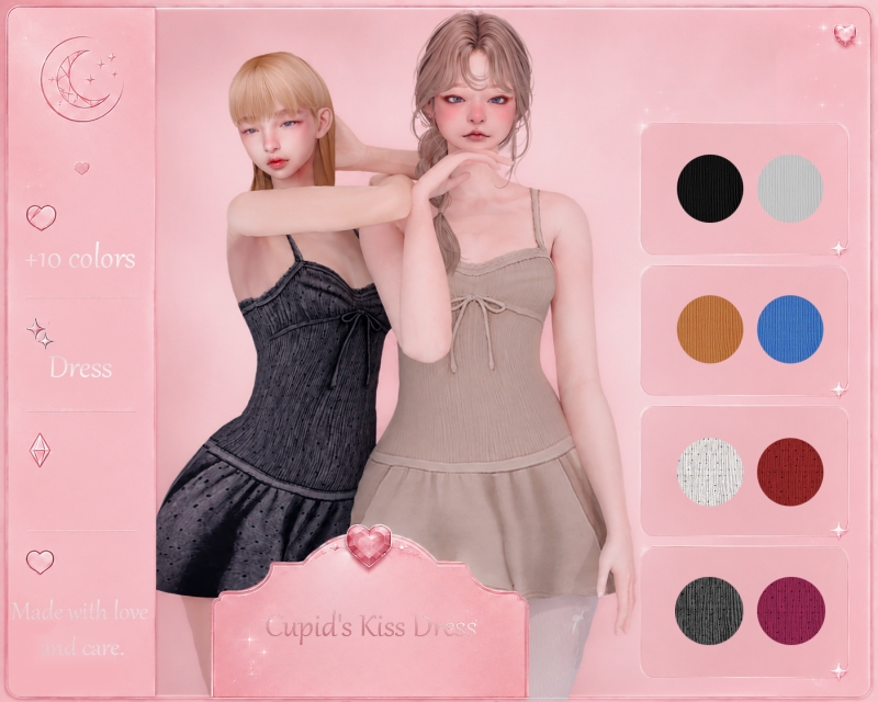 Maxis Match Cupid's Kiss Dress PATYSIMS by patysims - The Sims 4 Custom Content