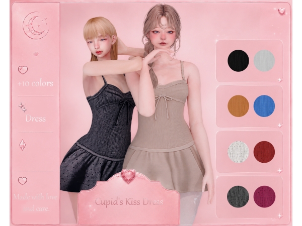 Maxis Match Cupid's Kiss Dress PATYSIMS - The Sims 4 Custom Content