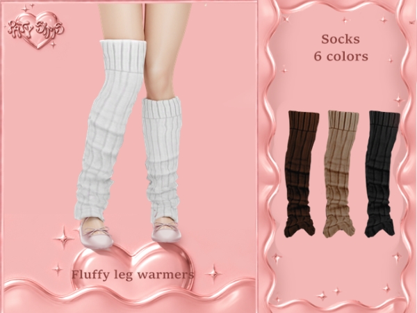 Alpha Fluffy leg warmers PATYSIMS - The Sims 4 Custom Content