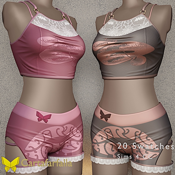 Alpha Cartafarfalla ROMÉLY by cartafarfalla - The Sims 4 Custom Content