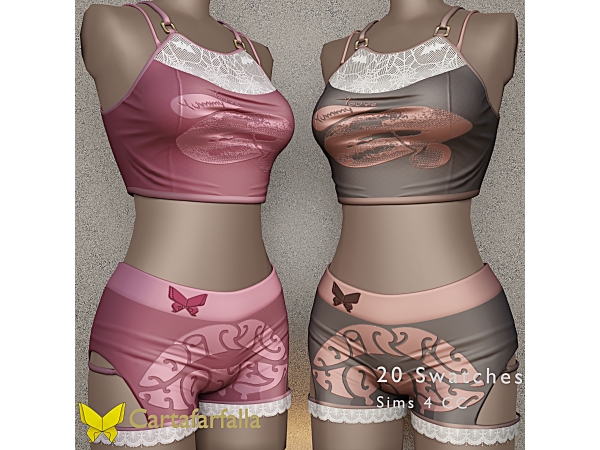 Alpha Cartafarfalla ROMÉLY - The Sims 4 Custom Content