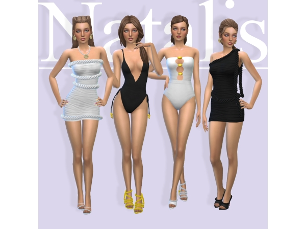Maxis Match Women's Beachwear Set May 2026 - The Sims 4 Custom Content