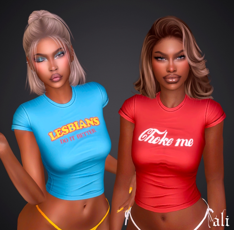 Alpha CHLOE top APR2026 by ali - The Sims 4 Custom Content