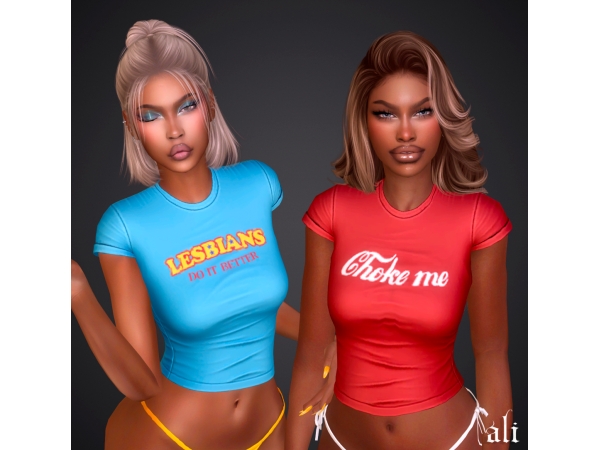 Alpha CHLOE top APR2026 - The Sims 4 Custom Content