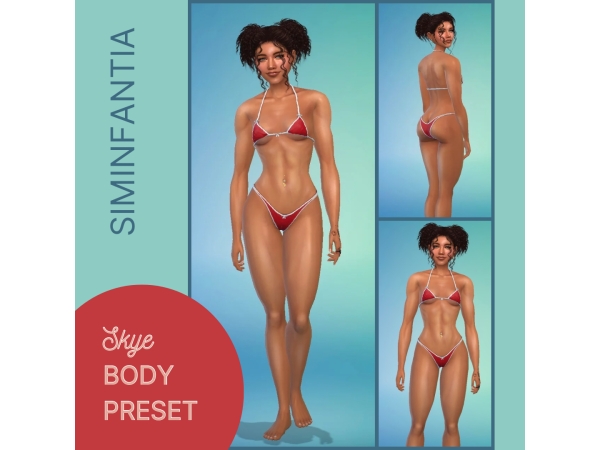 Mix Skye Bodypreset - The Sims 4 Custom Content