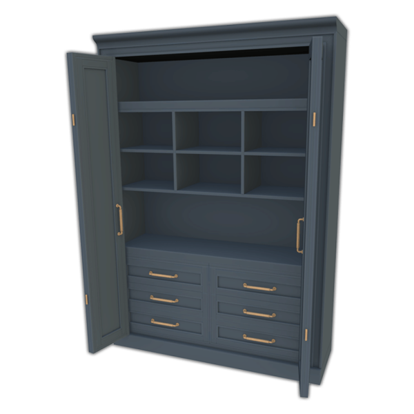 Maxis Match Comiko Modern Farm Kitchen Big Cabinet v2 by comiko - The Sims 4 Custom Content