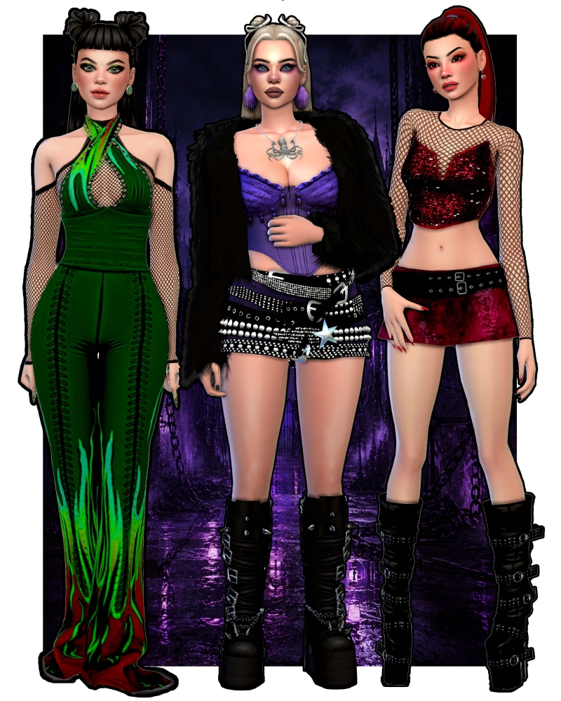 Mix VILLAINS VICES PART I by ladybugtrait - The Sims 4 Custom Content