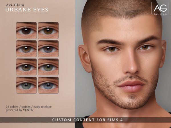 Alpha Urbane Eyes - The Sims 4 Custom Content