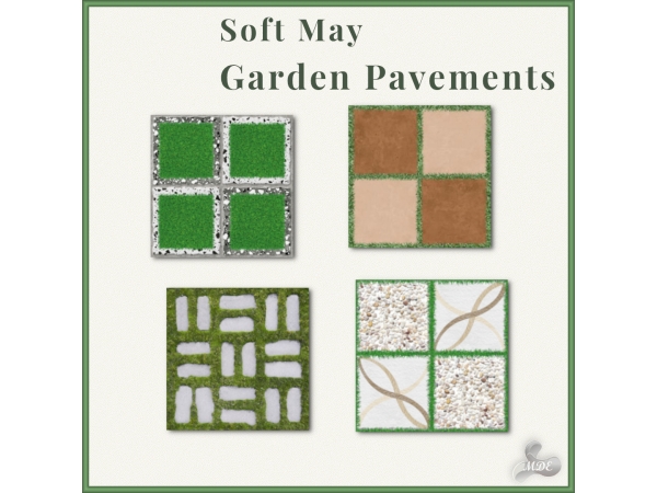 Maxis Match Soft May Garden Pavements - The Sims 4 Custom Content