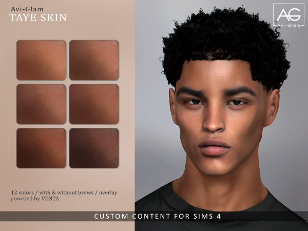 Alpha Taye Skin - The Sims 4 Custom Content
