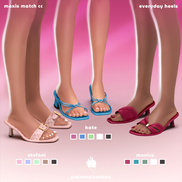 Maxis Match [everyday heels] by simsfinds - The Sims 4 Custom Content