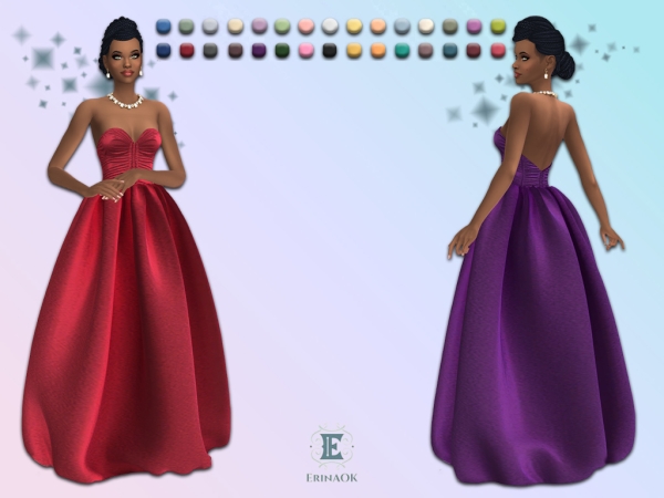 Mix ErinAOK Womens Gown 052926 - The Sims 4 Custom Content
