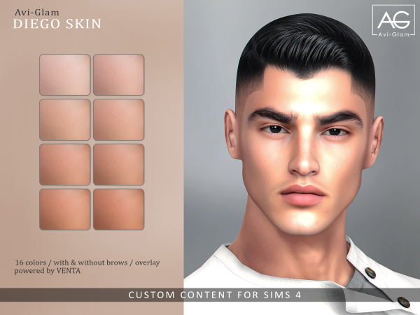 Alpha Diego Skin - The Sims 4 Custom Content