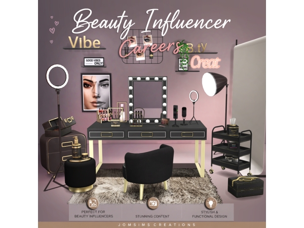 Mix Careers beauty influencer3 - The Sims 4 Custom Content