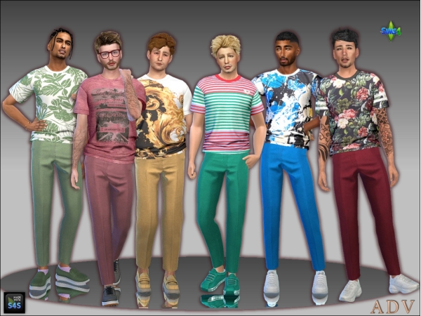 Alpha Outfit for male adults - The Sims 4 Custom Content