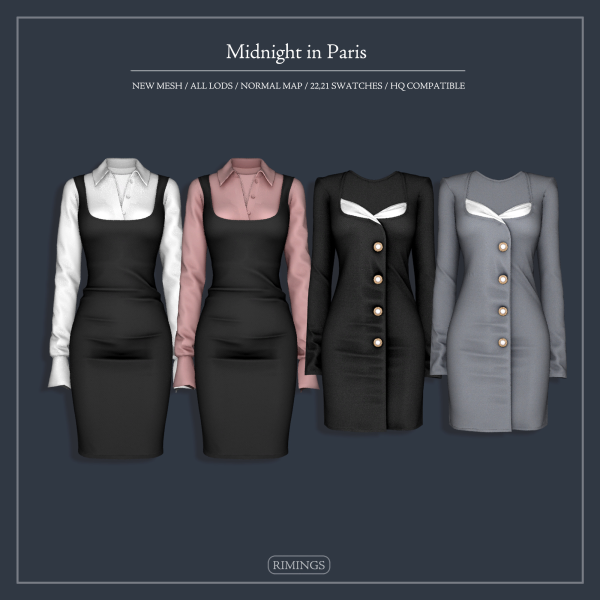 Alpha [RIMINGS] Midnight in Paris by simsfinds - The Sims 4 Custom Content