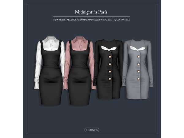 Alpha [RIMINGS] Midnight in Paris - The Sims 4 Custom Content