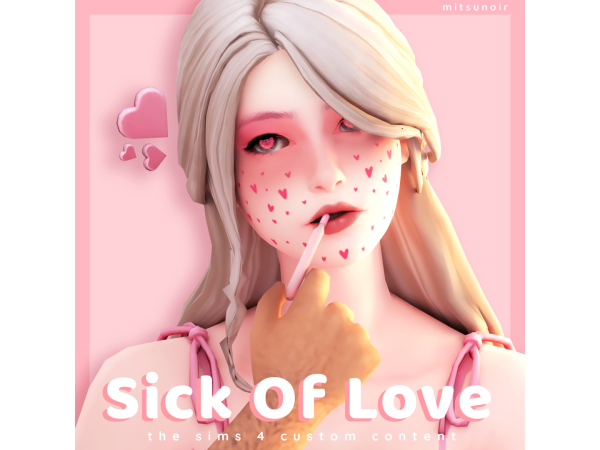 Maxis Match Sick of Love by mitsunoir - The Sims 4 Custom Content
