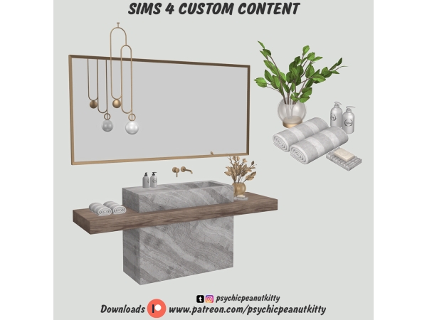 Mix Bathroom - The Sims 4 Custom Content