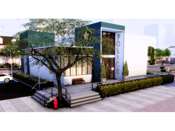 Mix [POLICE DEPARTMENT] BUILD DOWNLOAD - The Sims 4 Custom Content