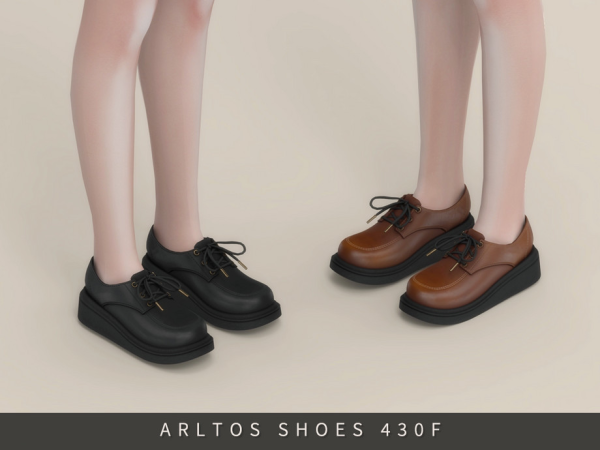 Mix Chunky Derby Shoes Female by Arltos - The Sims 4 Custom Content