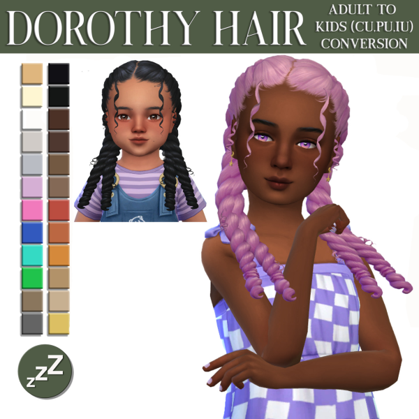 Maxis Match ORCHIONA HAIR CONVERSIONS by simsfinds - The Sims 4 Custom Content