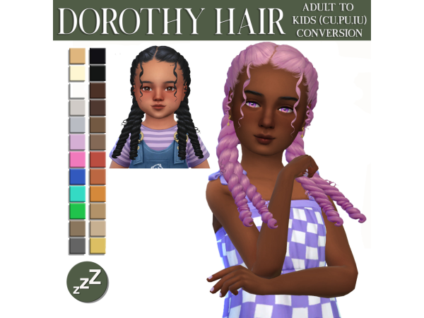 Maxis Match ORCHIONA HAIR CONVERSIONS by sleepyz sims - The Sims 4 Custom Content
