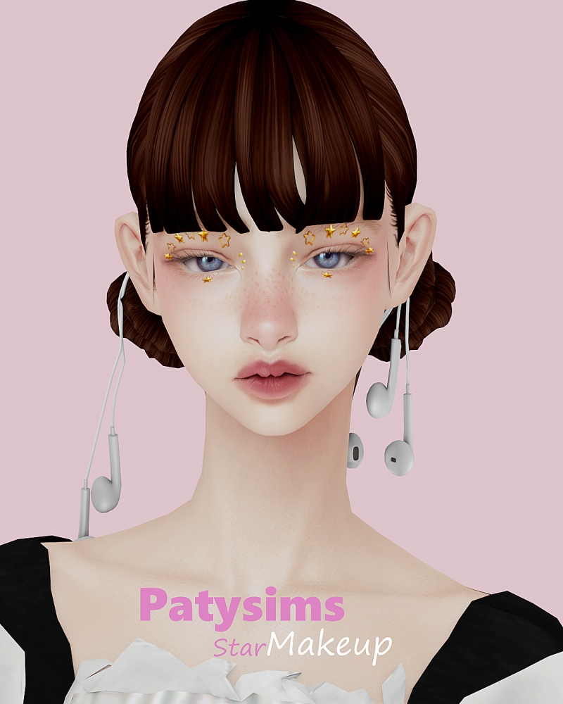 Mix Bright star makeup by patysims - The Sims 4 Custom Content