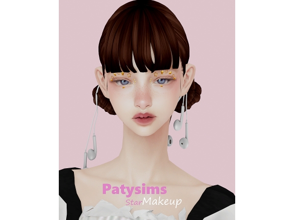 Mix Bright star makeup - The Sims 4 Custom Content