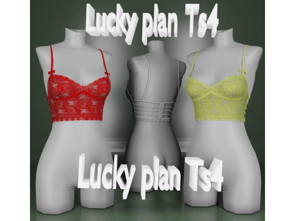 Alpha LPVeronika top lingerie - The Sims 4 Custom Content