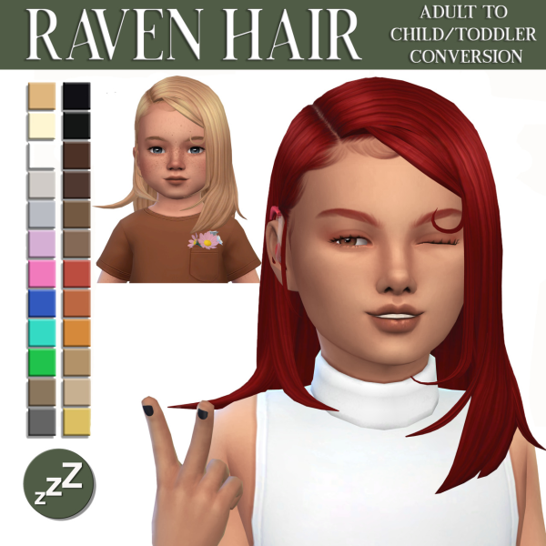 Maxis Match ORCHIONA HAIR CONVERSIONS by simsfinds - The Sims 4 Custom Content