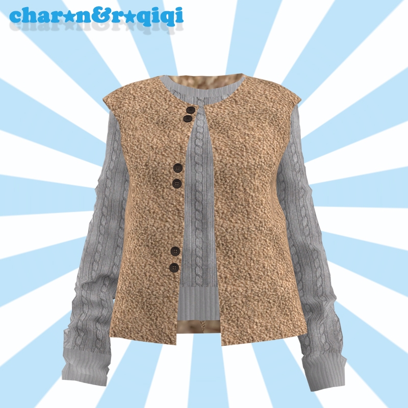 Mix [charonroqiqi]N17_top by roqiqi - The Sims 4 Custom Content