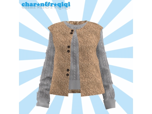 Mix [charonroqiqi]N17_top - The Sims 4 Custom Content