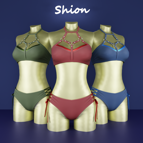 Alpha Shion Siren Cage Bikini by shion_sims - The Sims 4 Custom Content