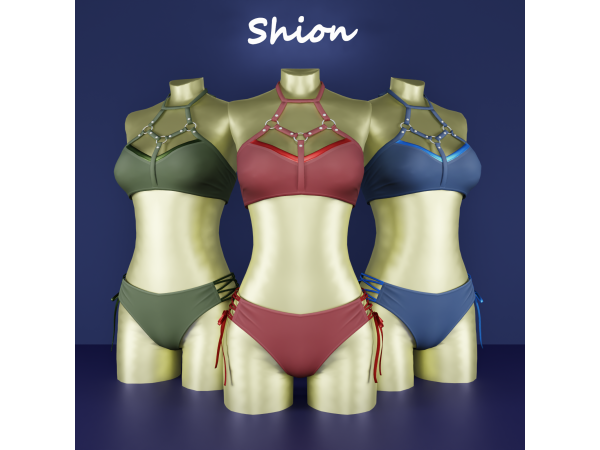 Alpha Shion Siren Cage Bikini - The Sims 4 Custom Content