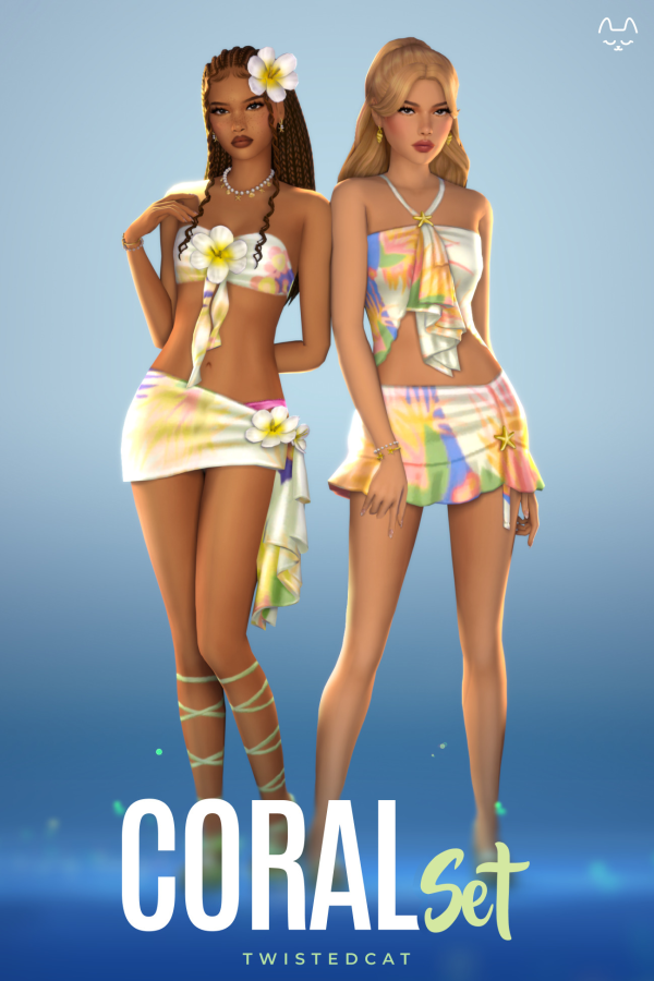 Maxis Match Coral Set by simsfinds - The Sims 4 Custom Content